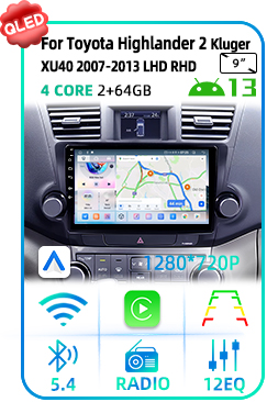 For Toyota Highlander 2 XU40 2007-2013
