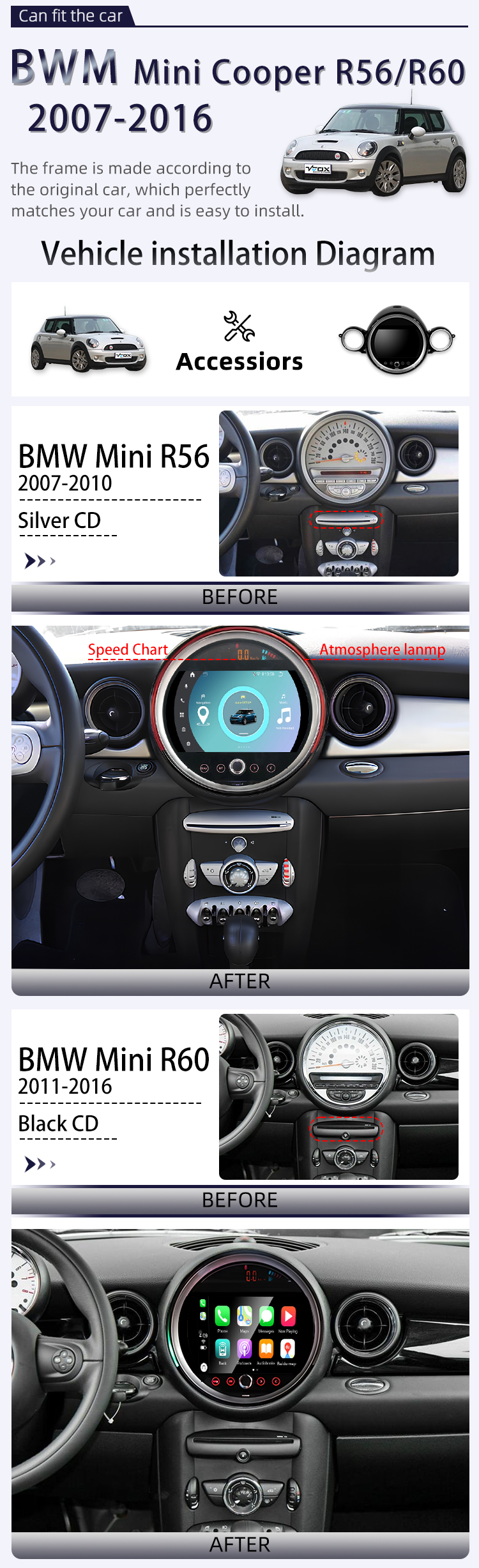 For BMW 5 Series E60 2004-2011(图2)