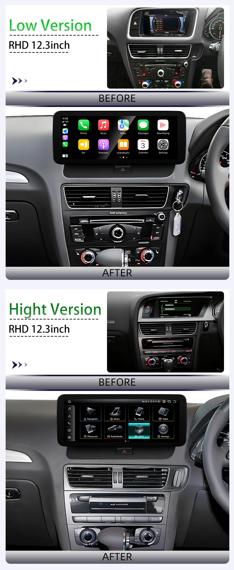 For Audi Q5 2009-2016 RHD(图3)