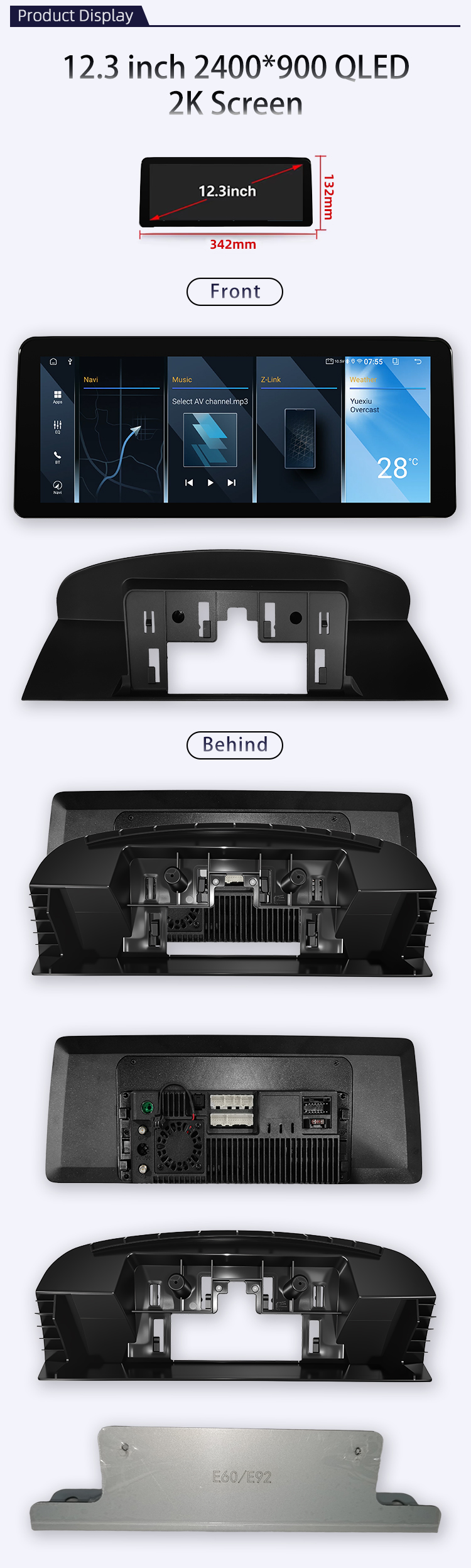 For BMW 5 Series E60 2004-2011(图6)