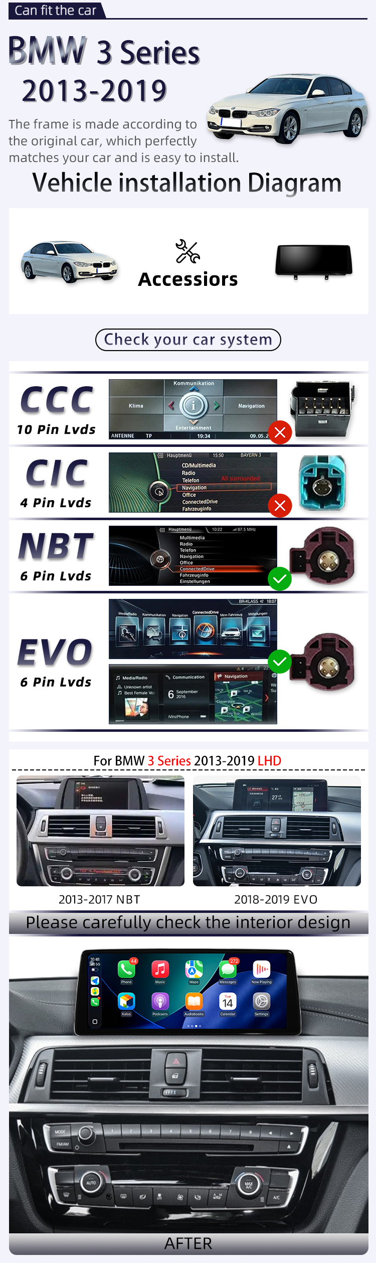 For BMW 3 Series 2013-2019(图2)