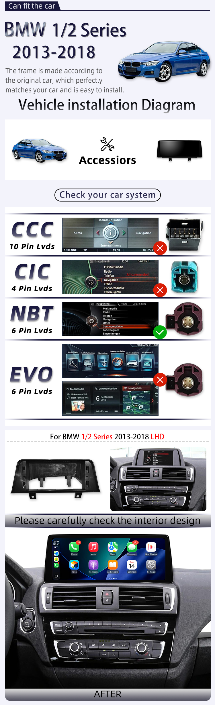 For BMW 1/2 Series 2013-2018(图2)