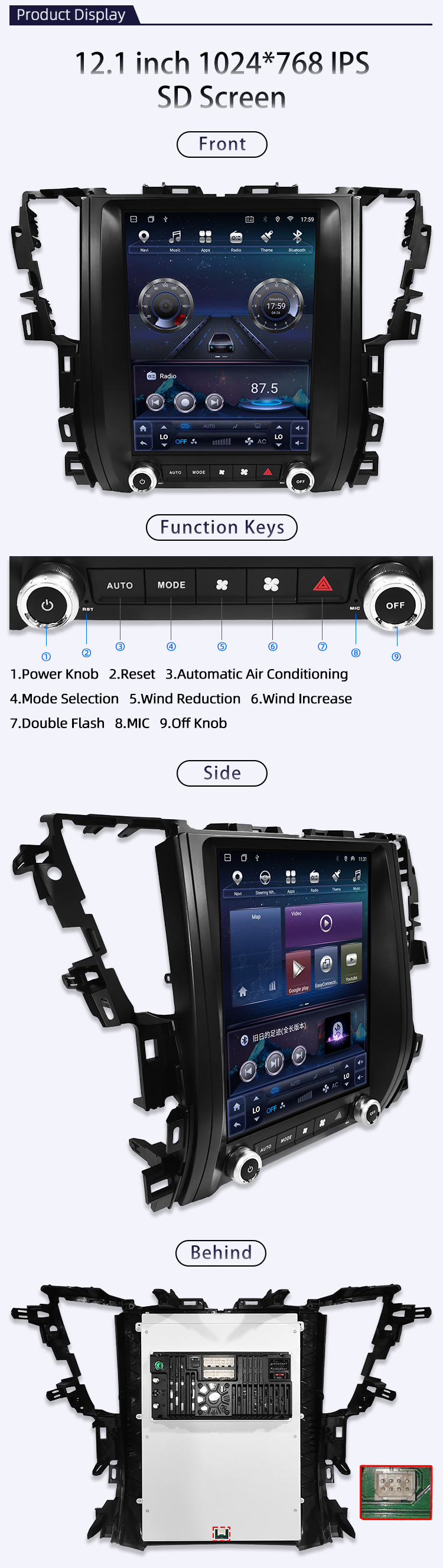For Toyota Alphard VELLFIER30 2015-2019(图4)