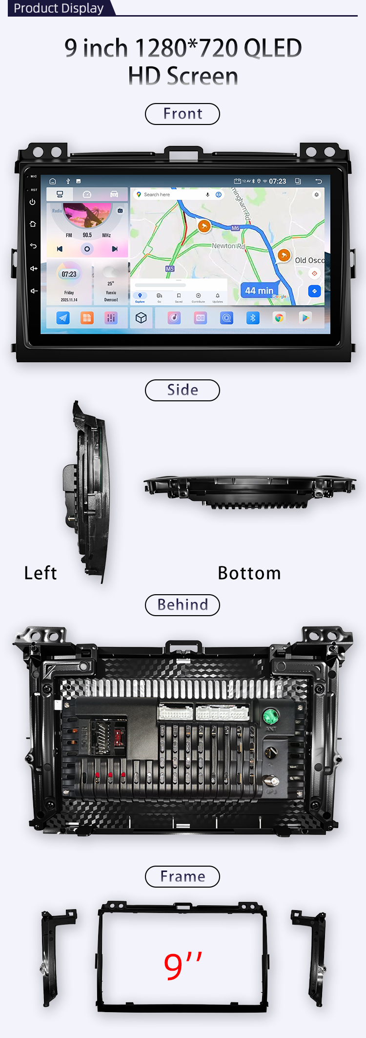 For Toyota Land Cruiser 120 Prado 2004-2009(图4)
