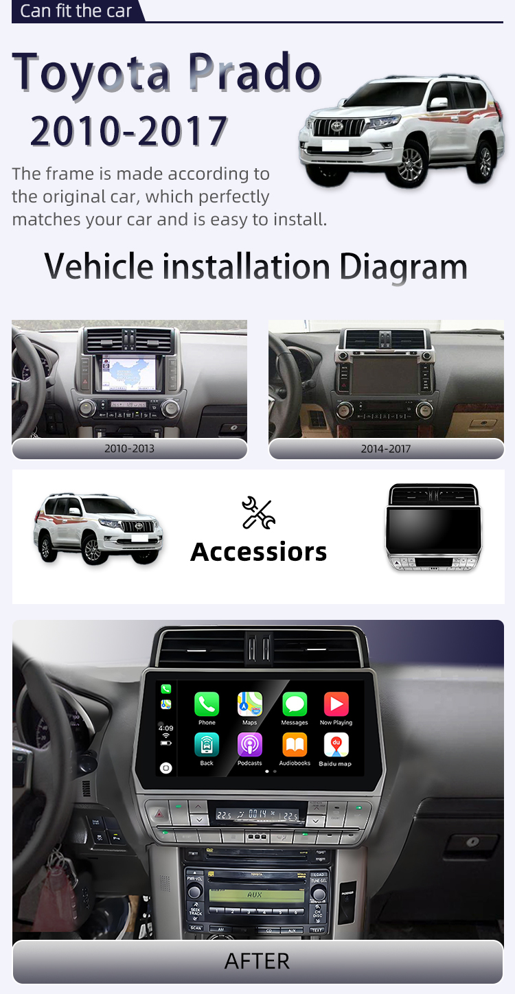 For Toyota Prado 2010-2017(图2)