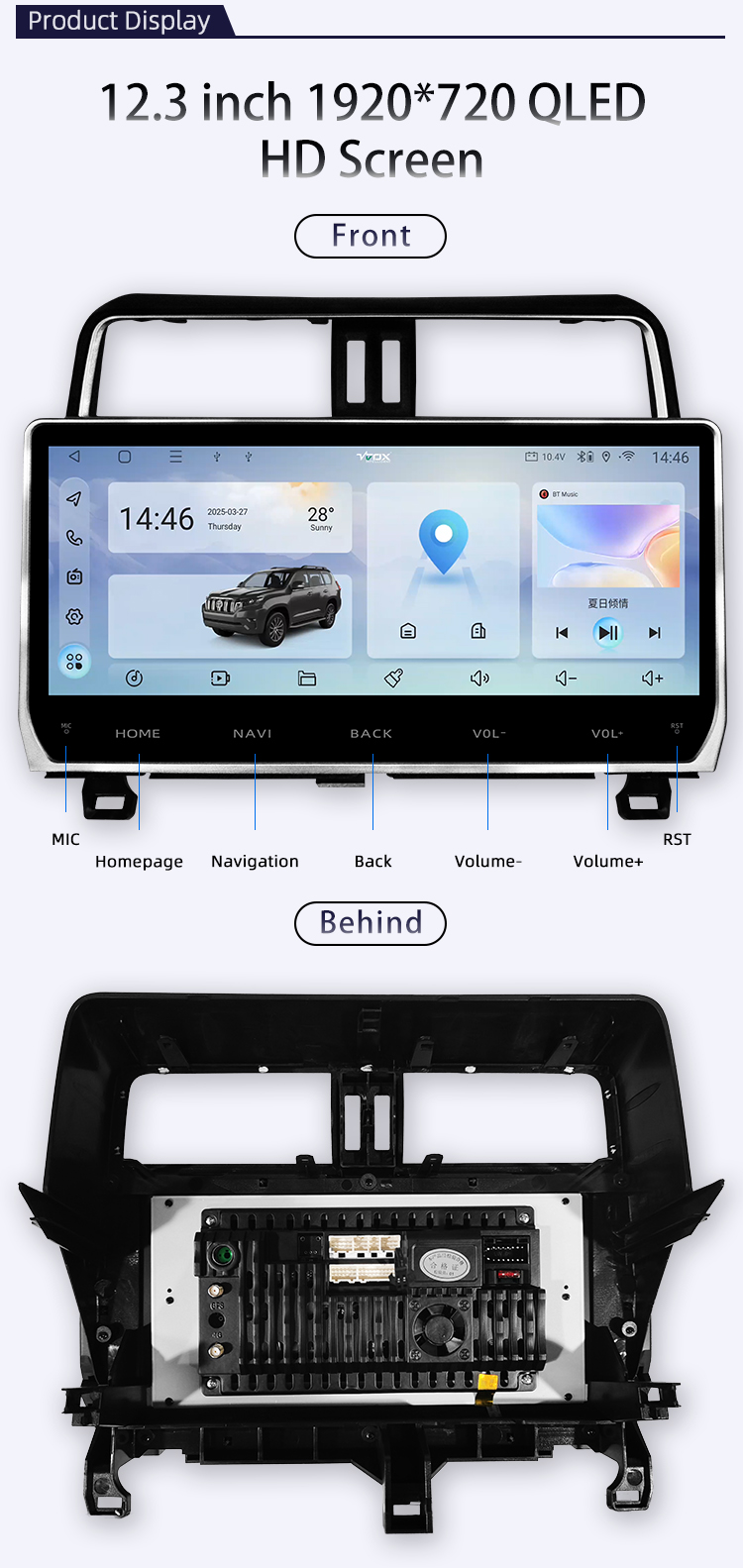 For Toyota Prado 2018-2022(图4)
