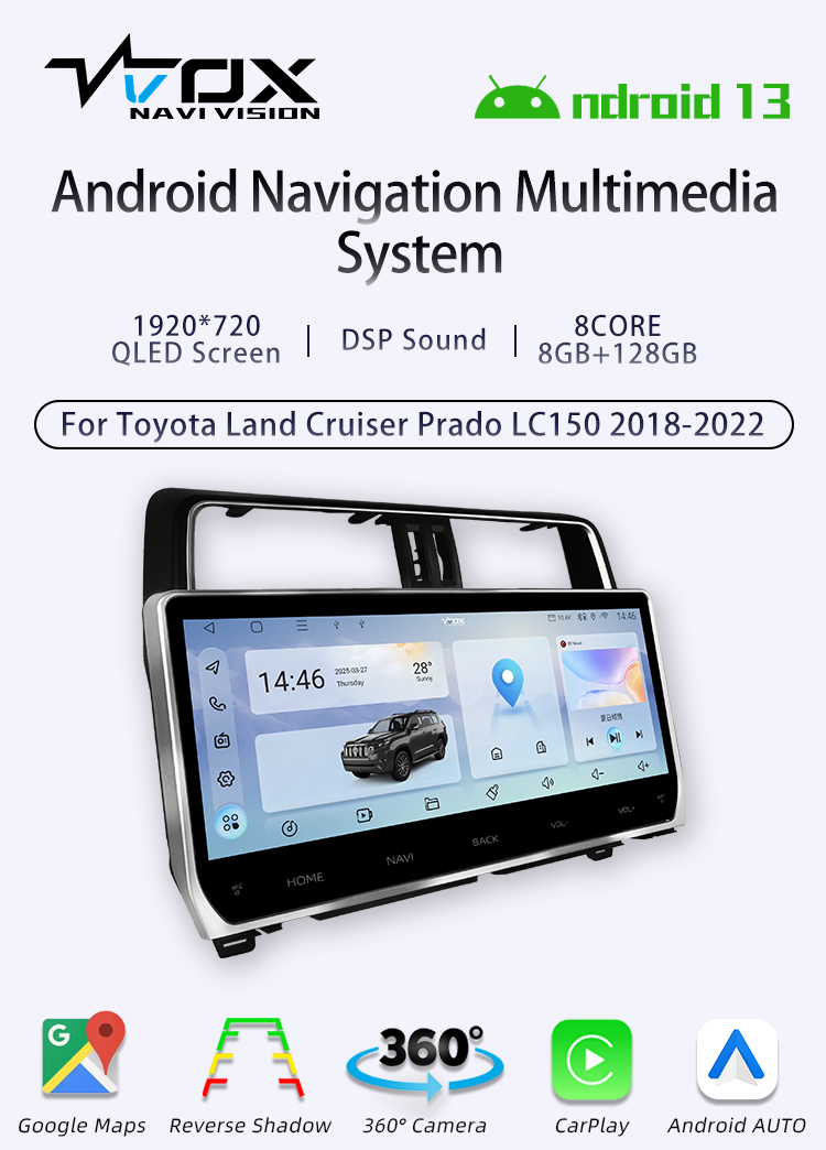 For Toyota LandCruiser150Prado 2018-2022(图1)