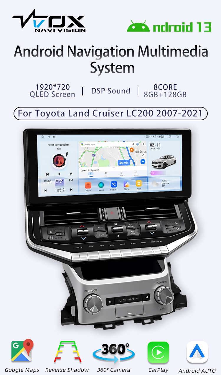For Toyota Land Cruiser LC200 2007-2021(图1)