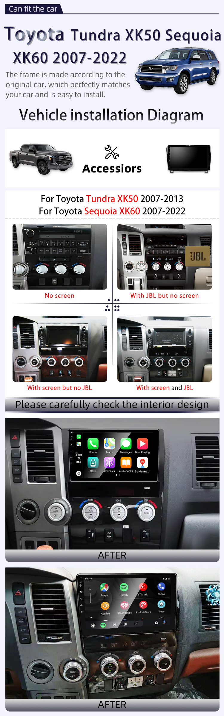 For Toyota Tundra XK50 Sequoia XK60(图2)