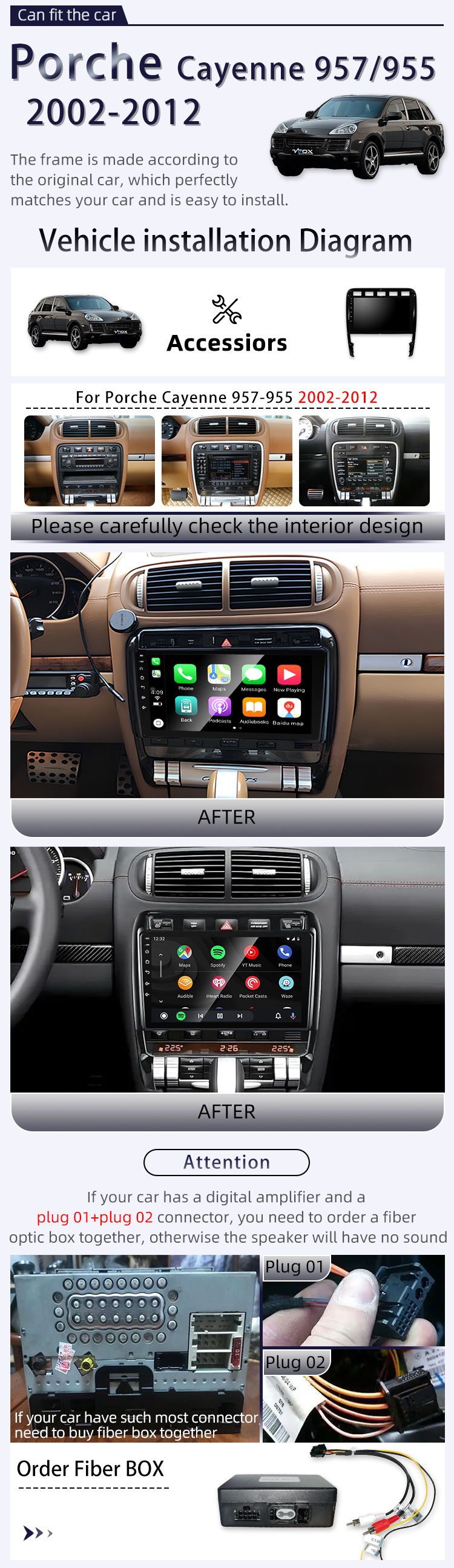 For Porche Cayenne 957/955 2002-2012(图2)