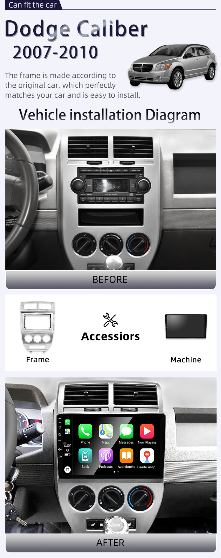 For Dodge Caliber 2007-2010(图2)