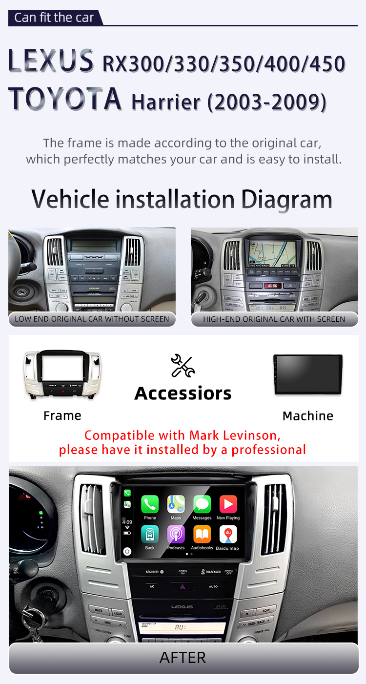 For Lexus RX/Harrier 2007-2010(图2)