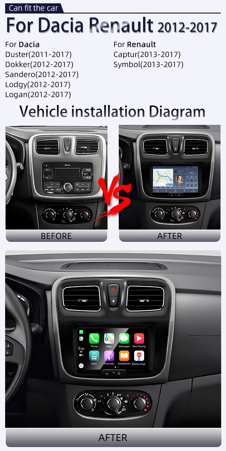 For Dacia Renault 2012-2017(图2)