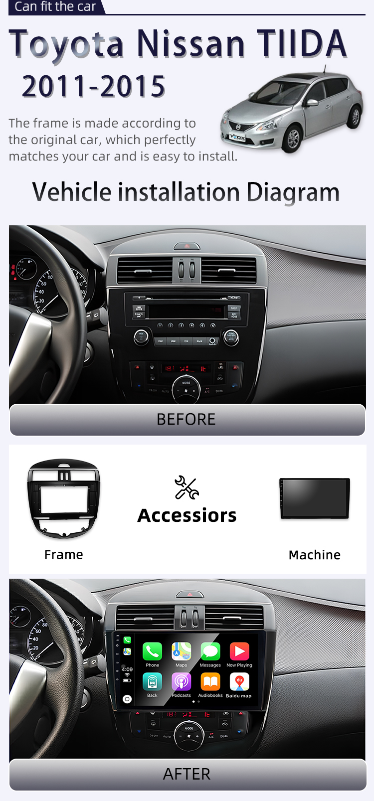 For Nissan TIIDA 2011-2015(图2)