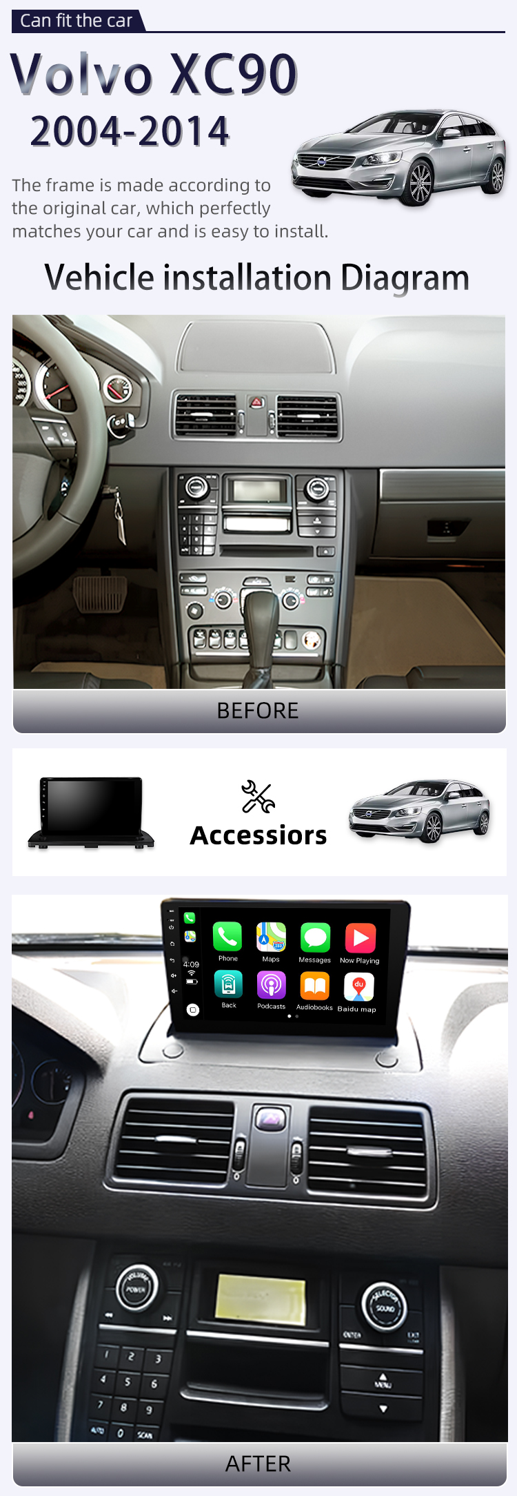 For Volvo XC90 2004-2014(图2)