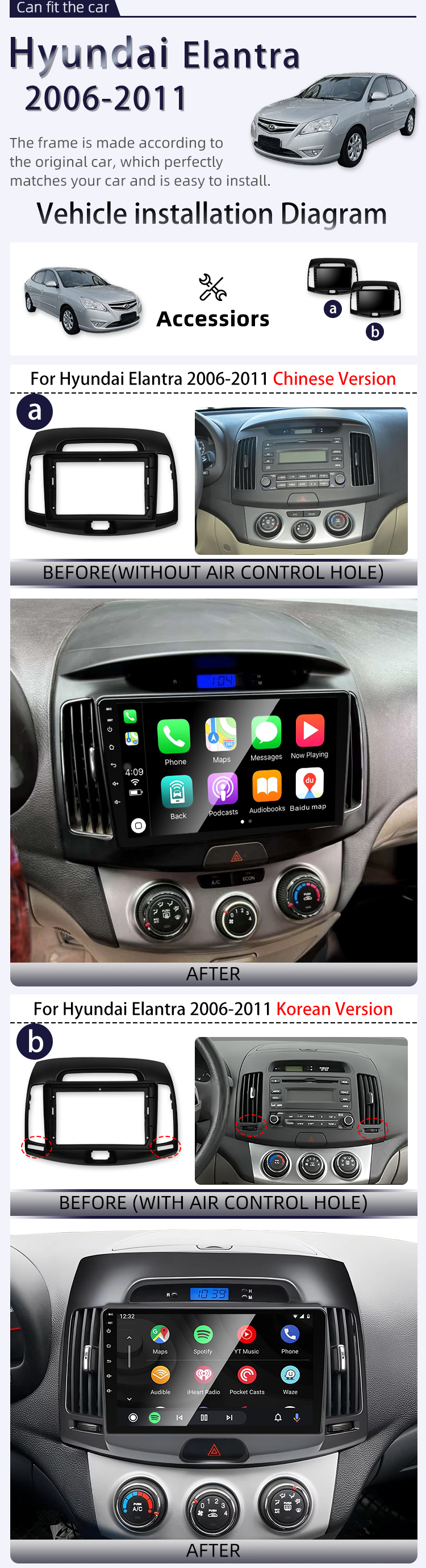 For Hyundai Elantra 2006-2011(图2)