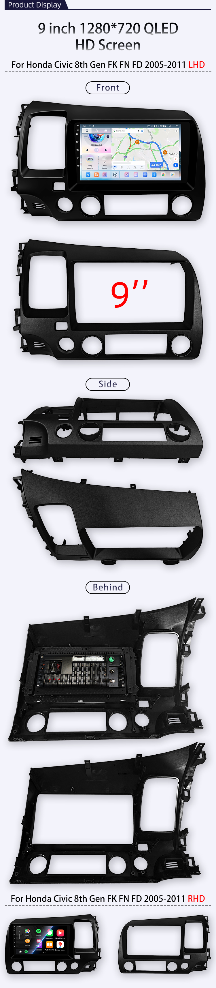 For Honda Civic 8th Gen FK FN FD(图4)